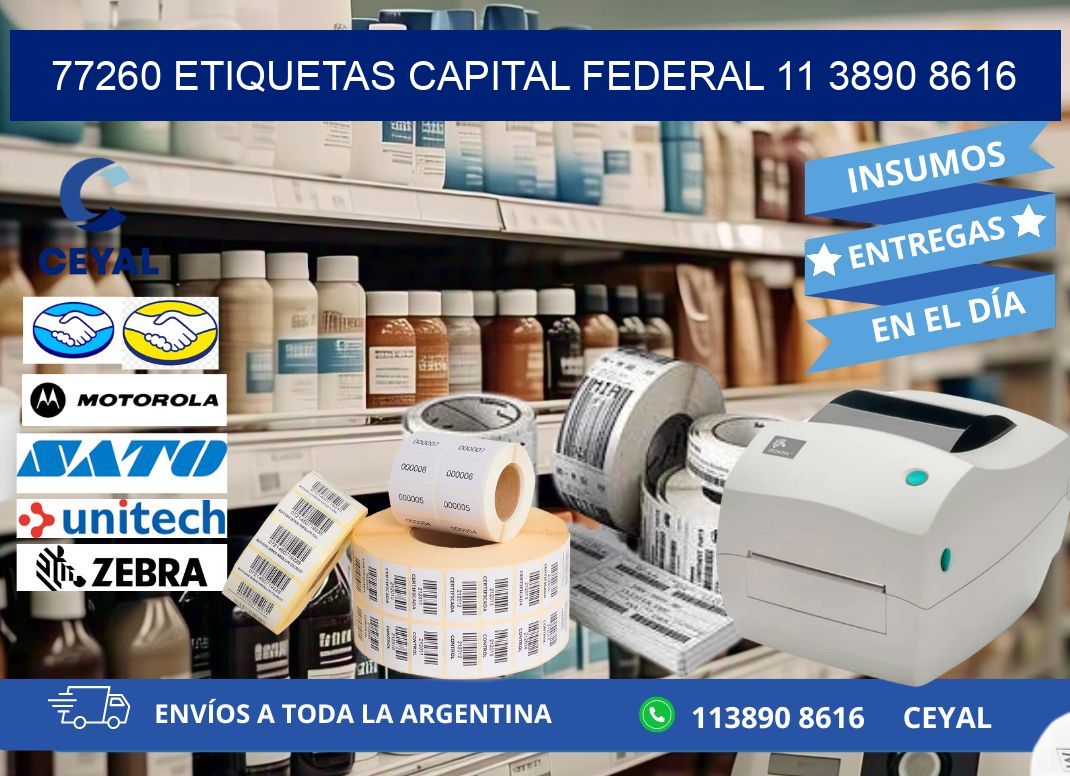 77260 ETIQUETAS CAPITAL FEDERAL 11 3890 8616