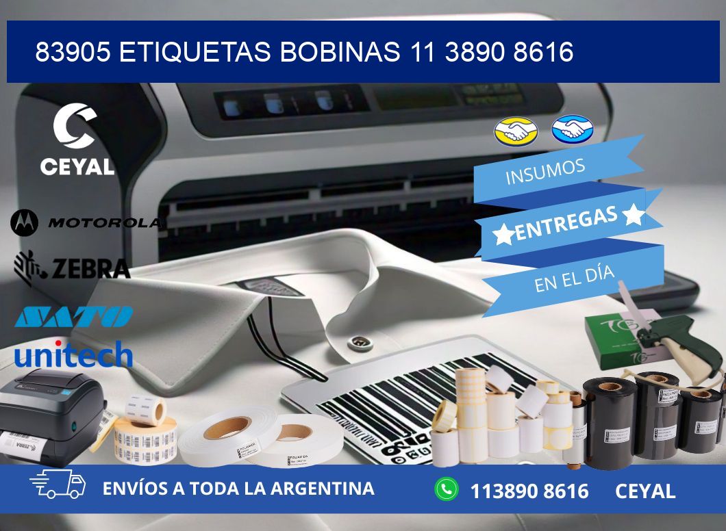 83905 ETIQUETAS BOBINAS 11 3890 8616