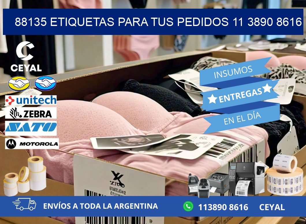 88135 ETIQUETAS PARA TUS PEDIDOS 11 3890 8616