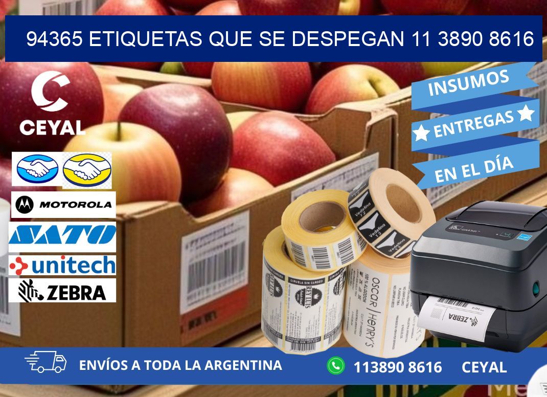 94365 ETIQUETAS QUE SE DESPEGAN 11 3890 8616