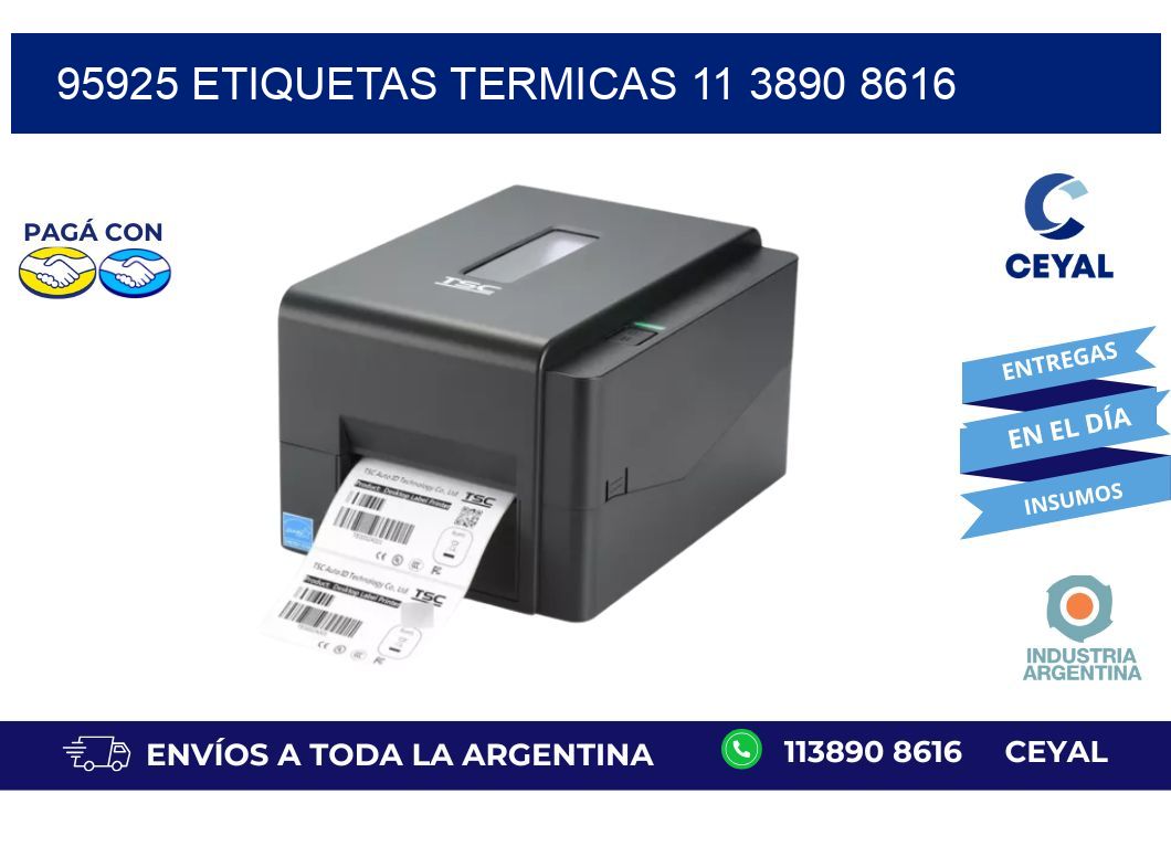 95925 ETIQUETAS TERMICAS 11 3890 8616