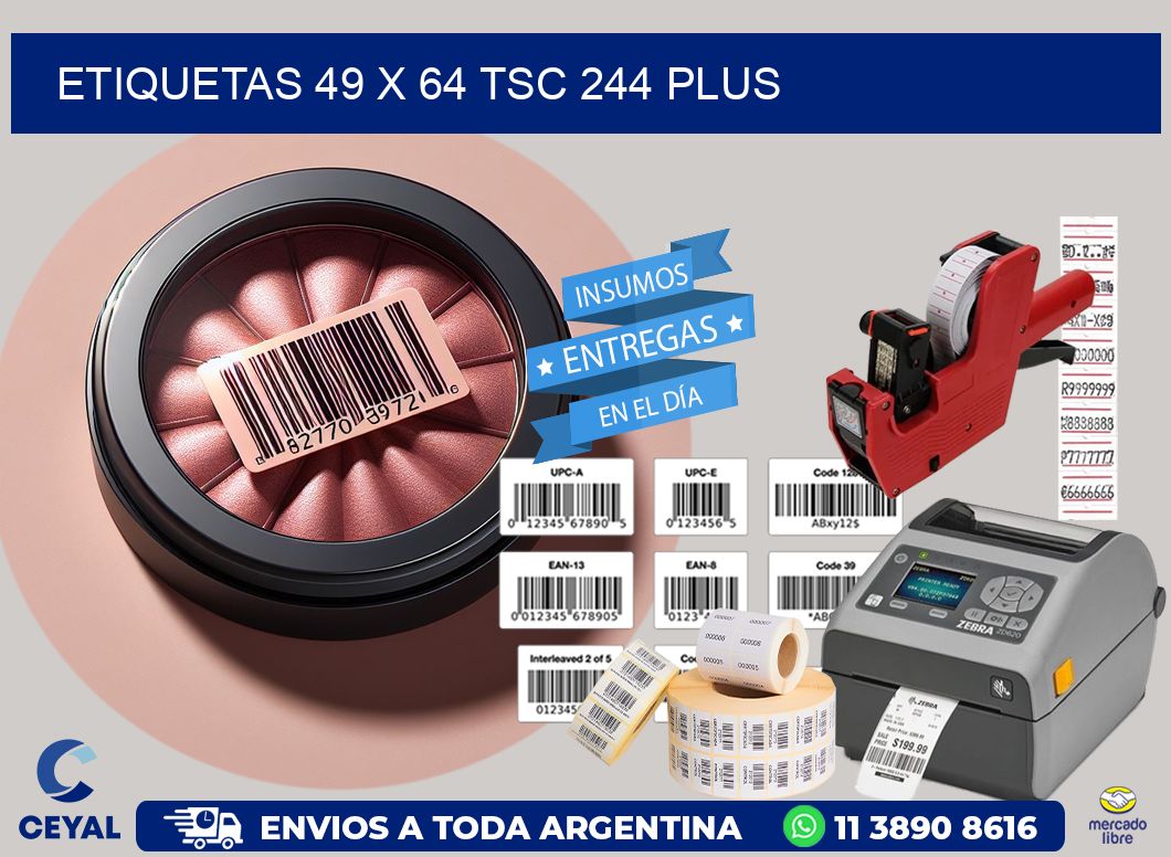 ETIQUETAS 49 x 64 TSC 244 PLUS