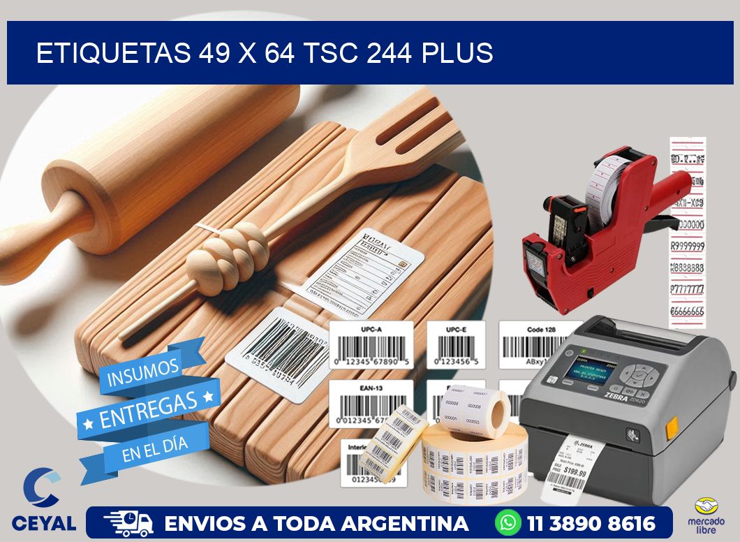 ETIQUETAS 49 x 64 TSC 244 PLUS