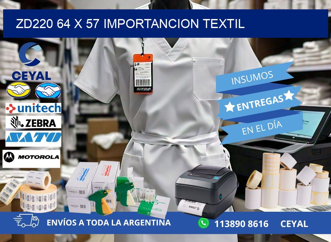 ZD220 64 x 57 IMPORTANCION TEXTIL