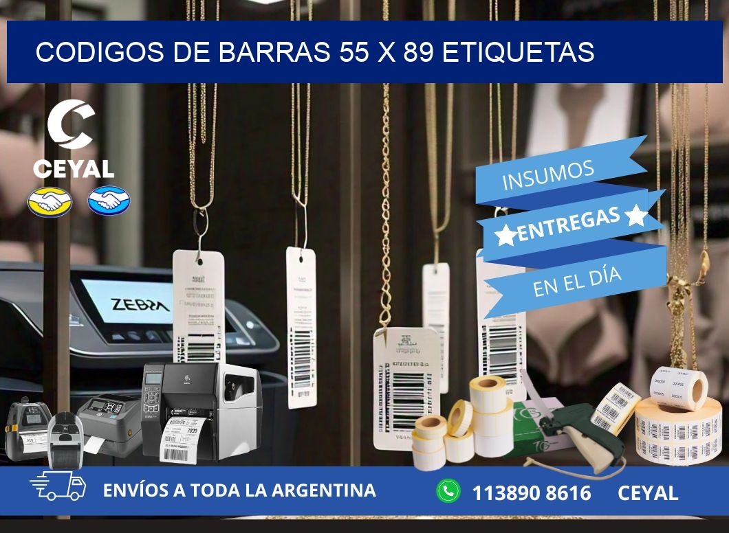 codigos de barras 55 x 89 etiquetas