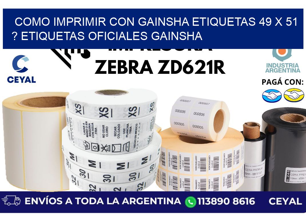 como imprimir con gainsha etiquetas 49 x 51 ? etiquetas oficiales gainsha