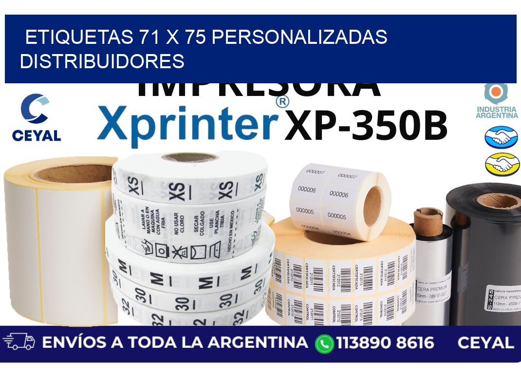etiquetas 71 x 75 personalizadas distribuidores