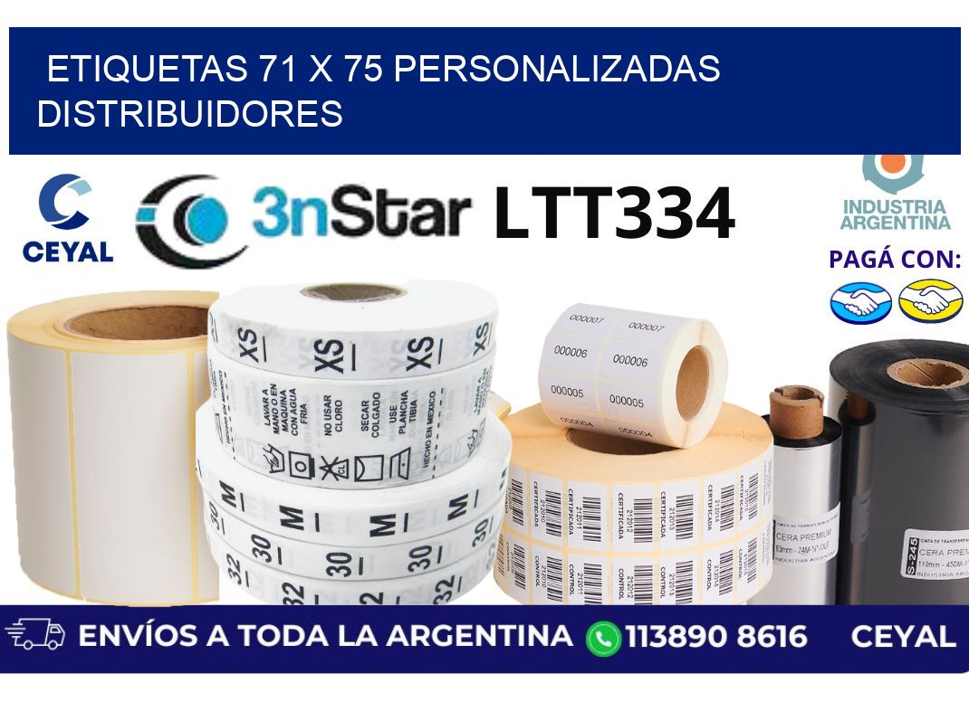 etiquetas 71 x 75 personalizadas distribuidores