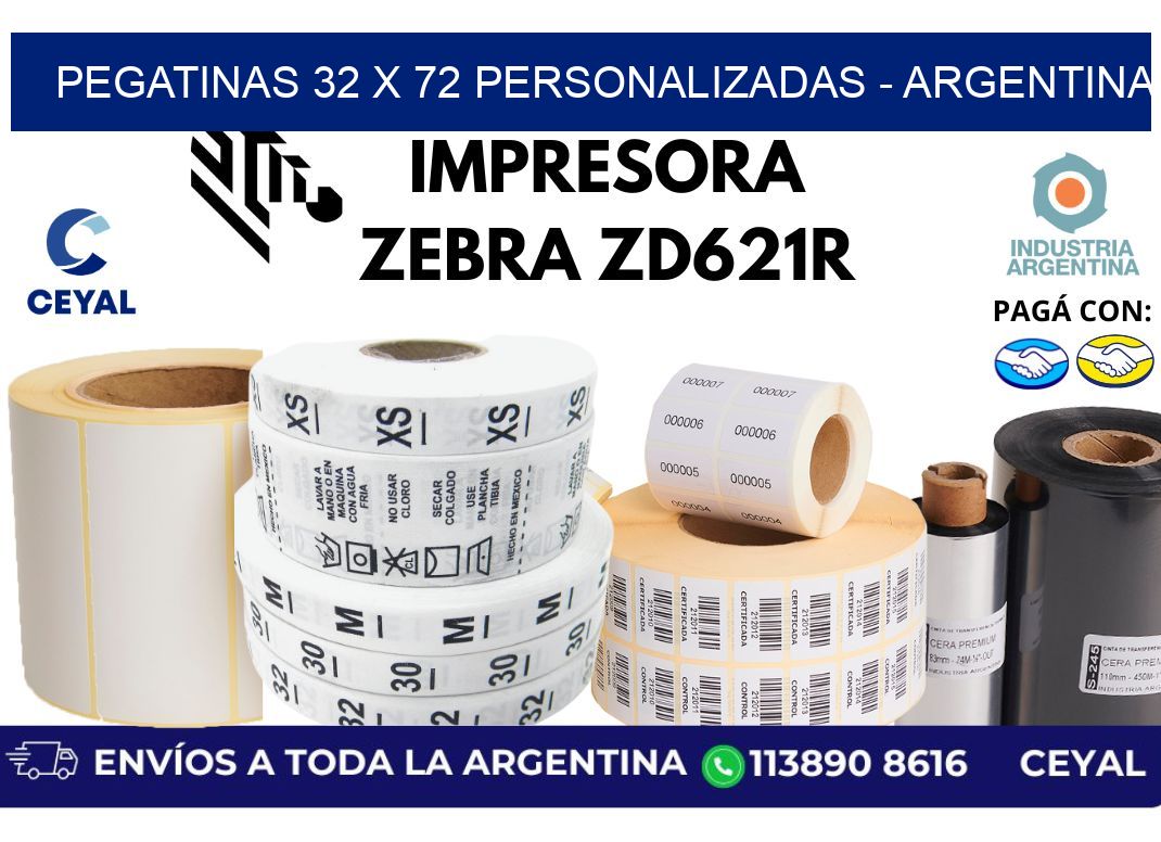pegatinas 32 x 72 personalizadas - Argentina
