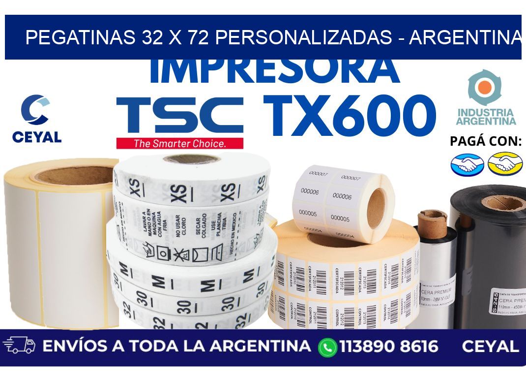 pegatinas 32 x 72 personalizadas - Argentina