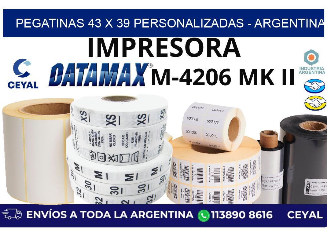 pegatinas 43 x 39 personalizadas – Argentina