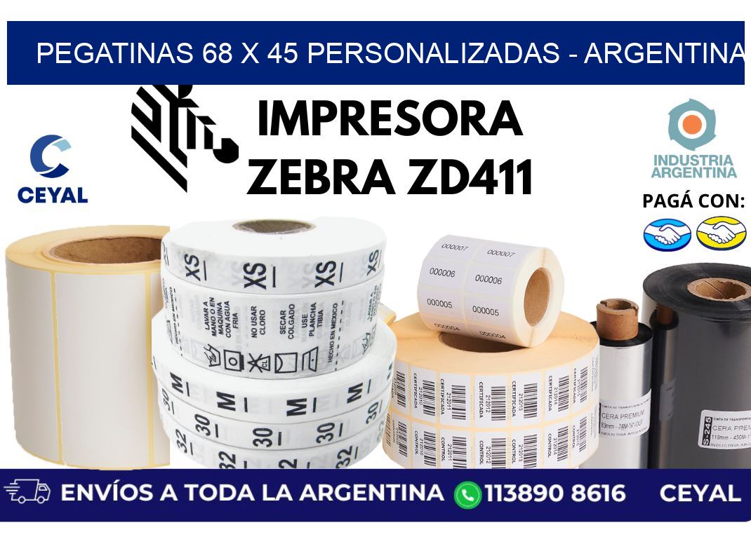 pegatinas 68 x 45 personalizadas - Argentina