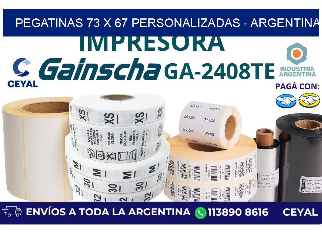 pegatinas 73 x 67 personalizadas - Argentina