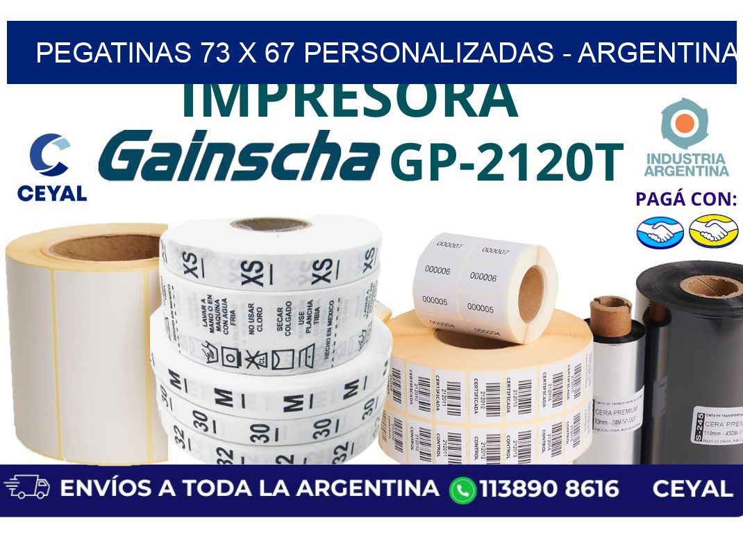 pegatinas 73 x 67 personalizadas – Argentina