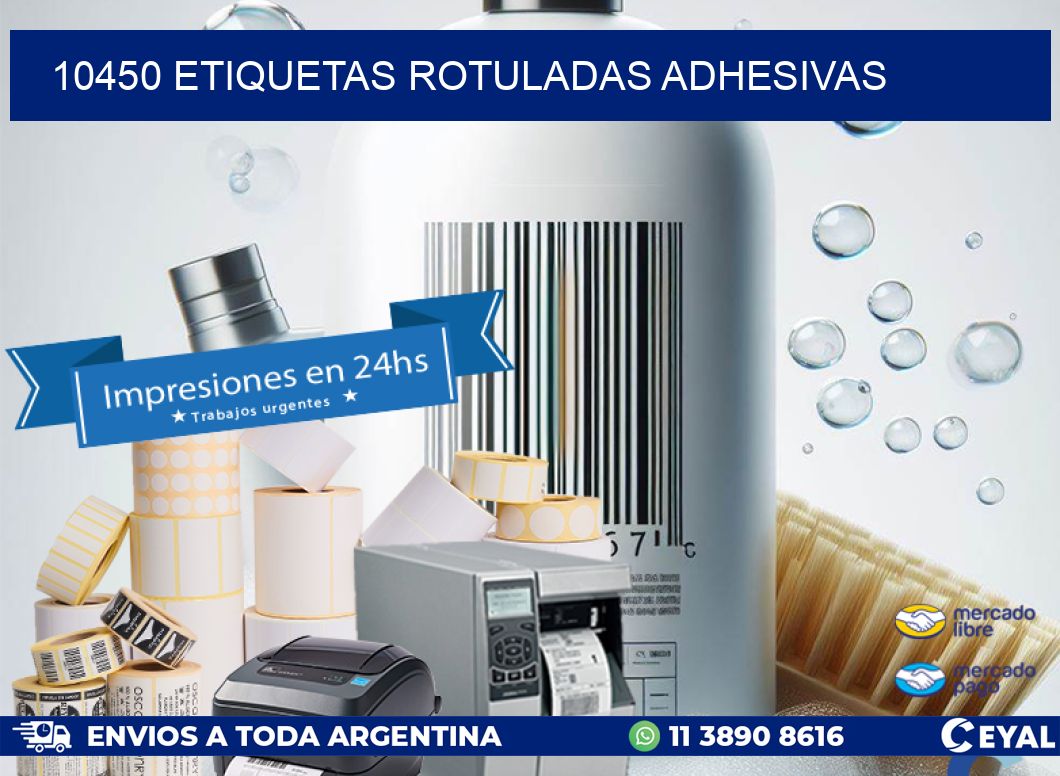 10450 etiquetas rotuladas adhesivas