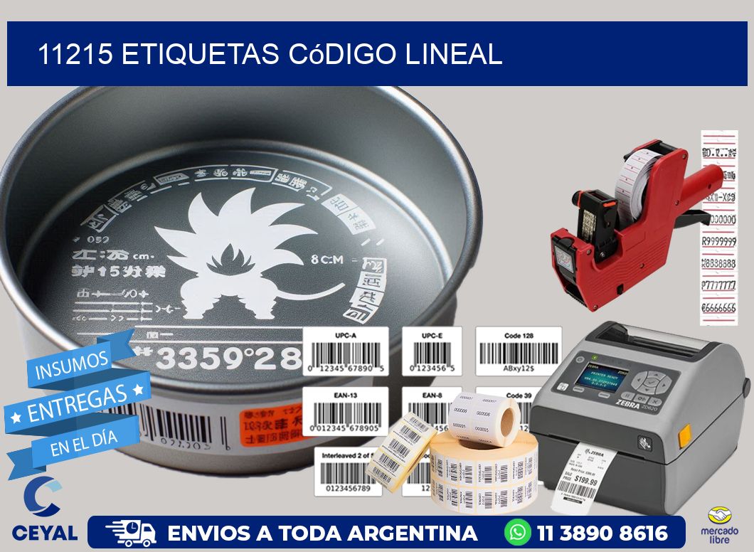 11215 Etiquetas código lineal