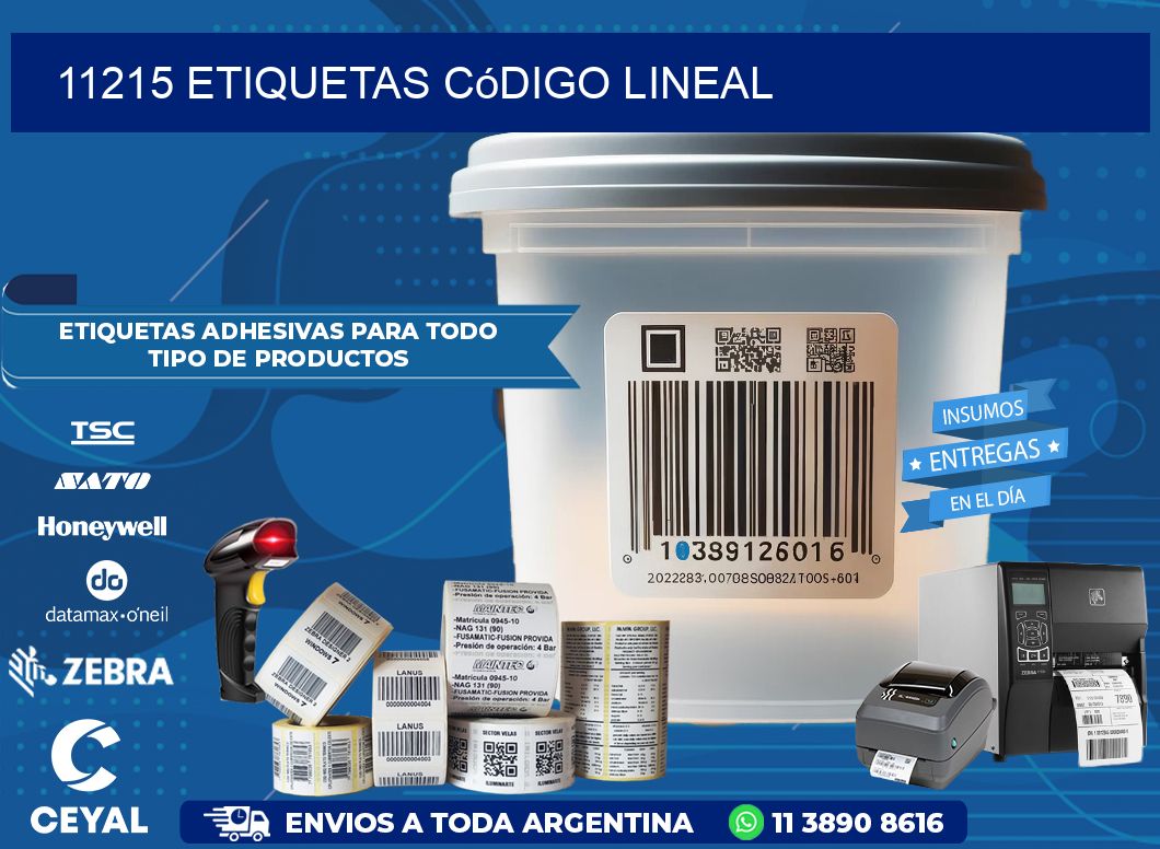 11215 Etiquetas código lineal