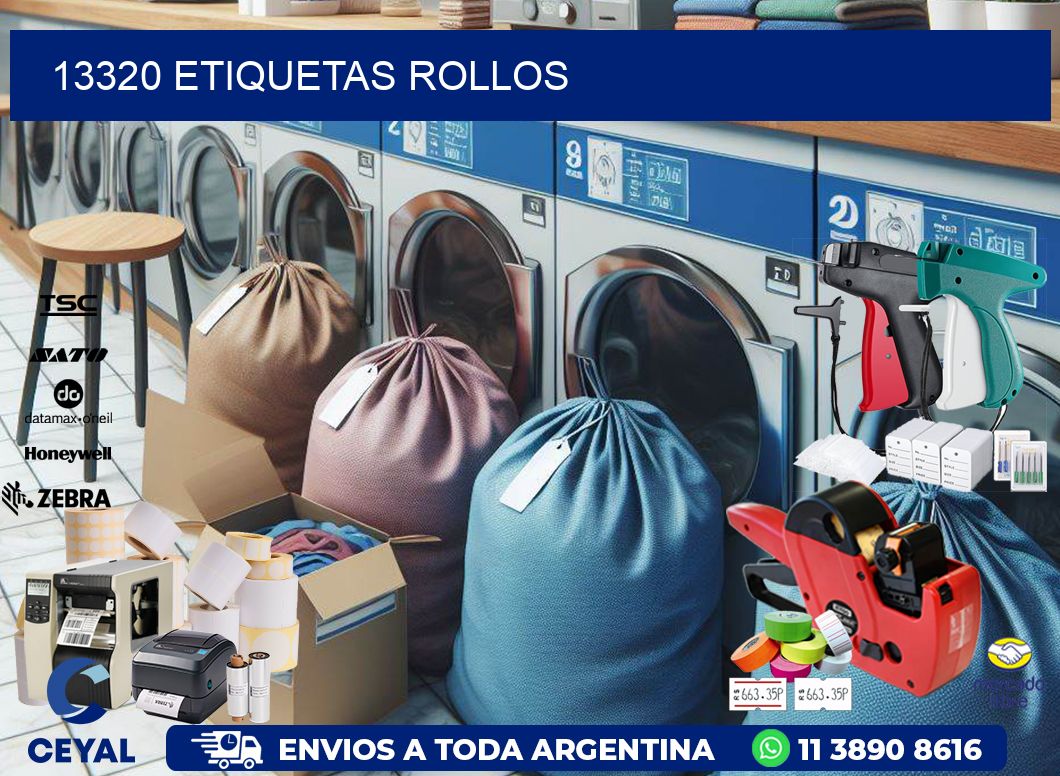 13320 etiquetas rollos