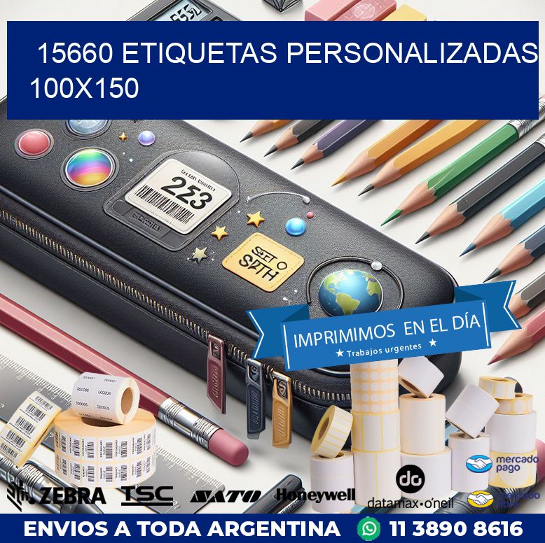 15660 Etiquetas personalizadas 100x150