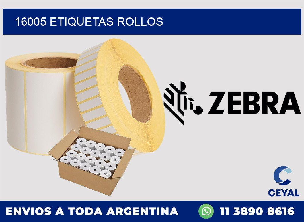 16005 etiquetas rollos