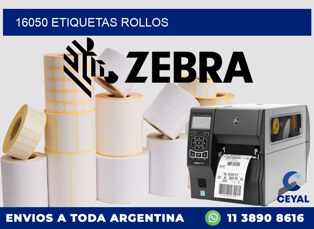 16050 etiquetas rollos