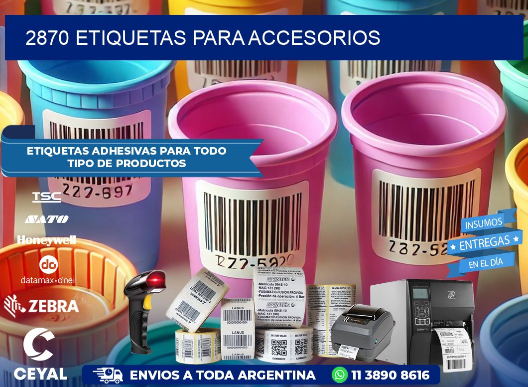 2870 Etiquetas para accesorios