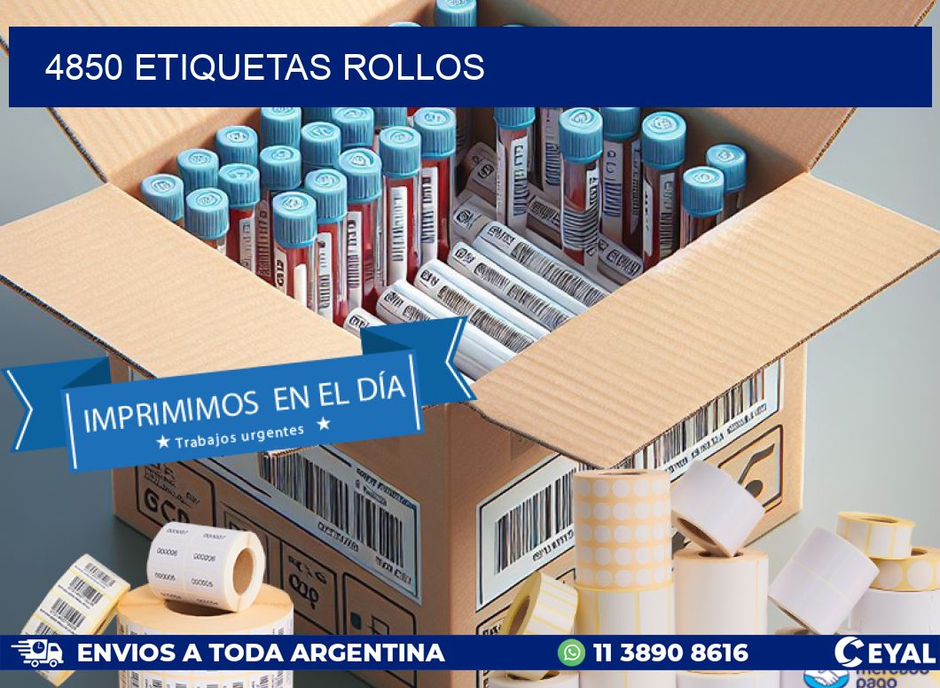 4850 etiquetas rollos