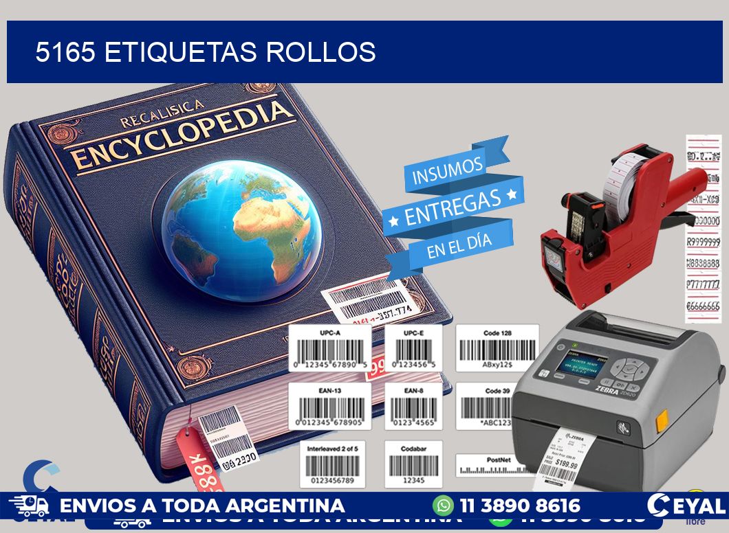 5165 Etiquetas rollos