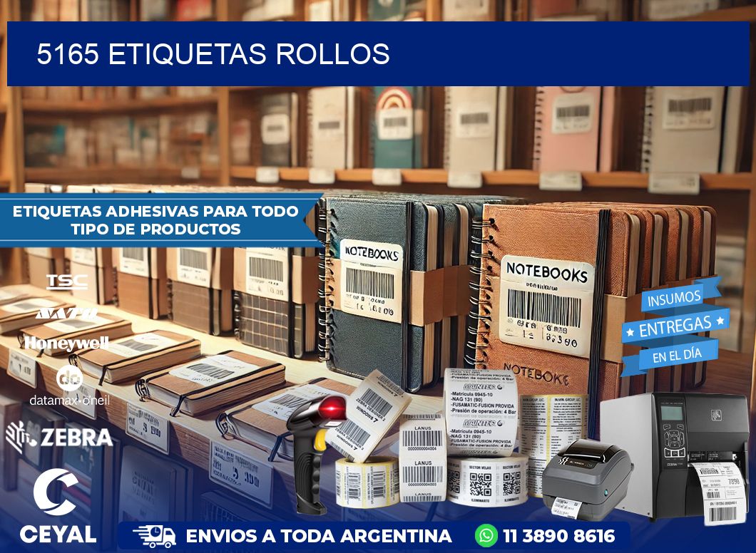 5165 Etiquetas rollos