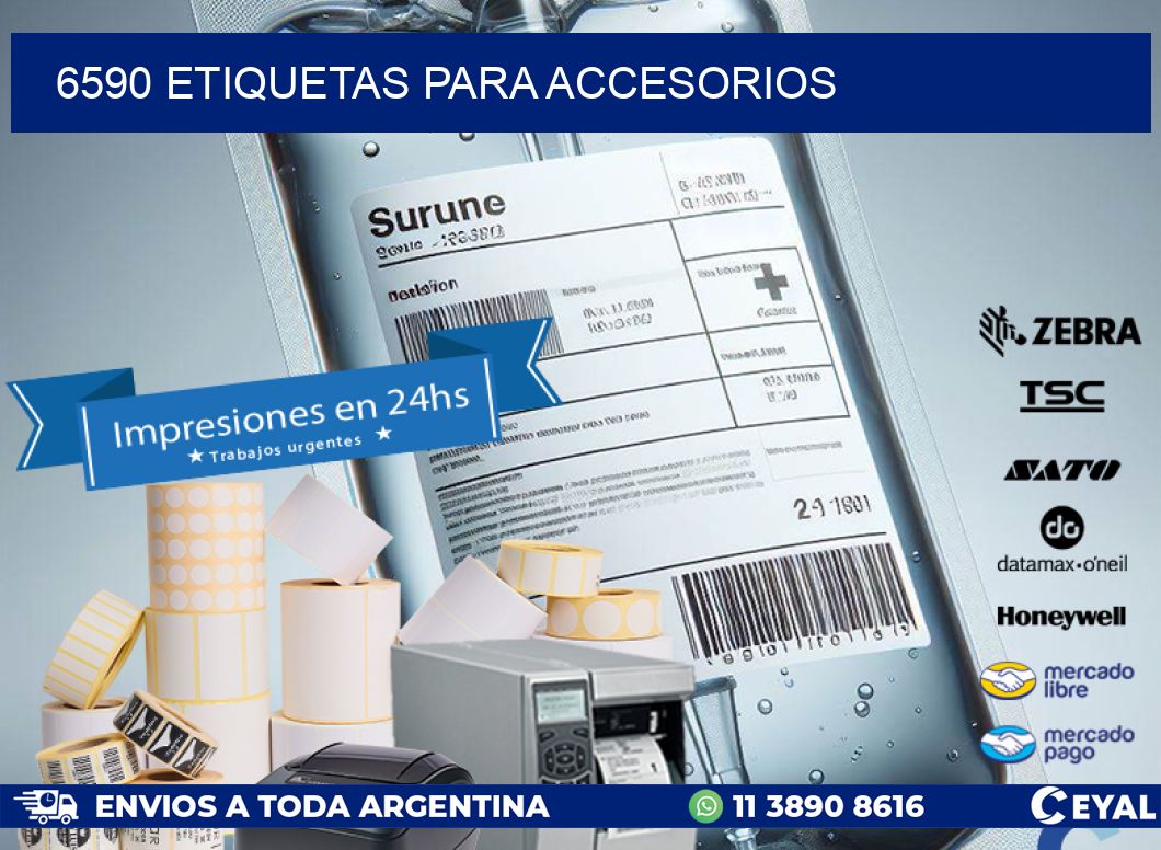 6590 Etiquetas para accesorios