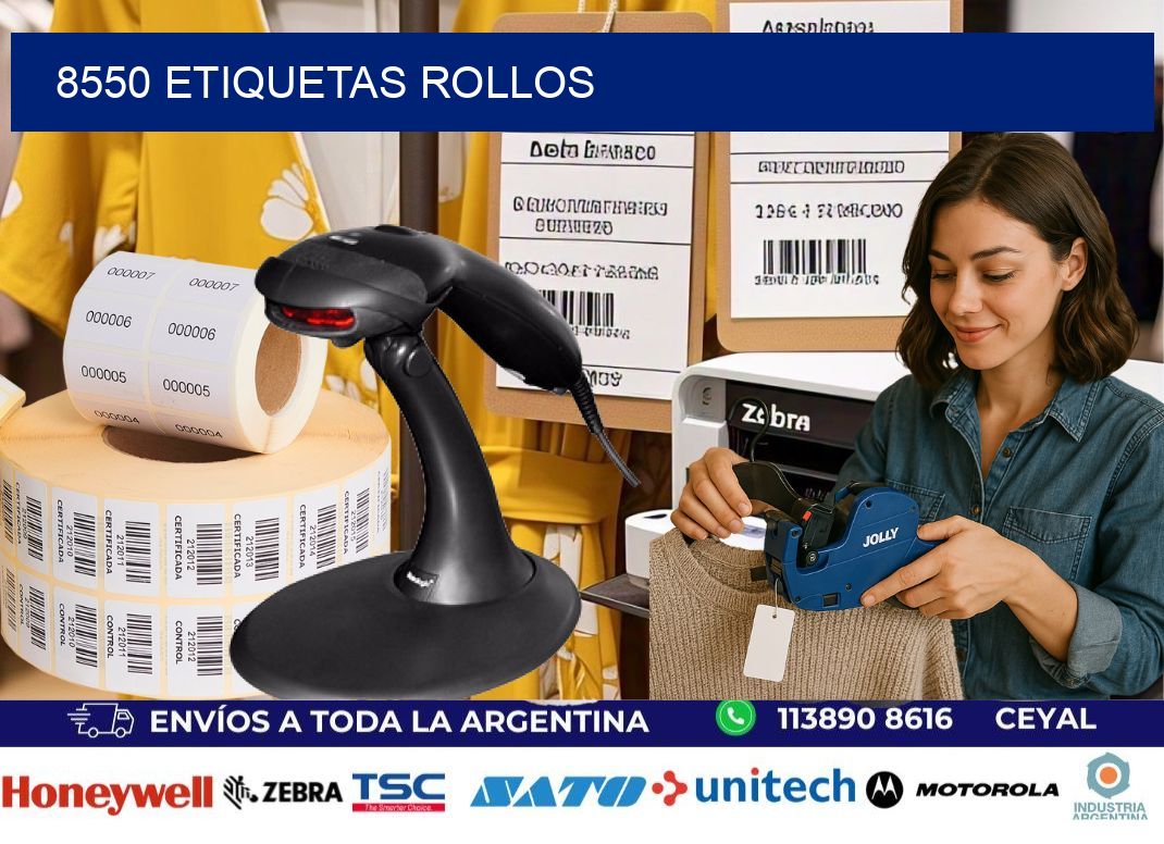 8550 etiquetas rollos