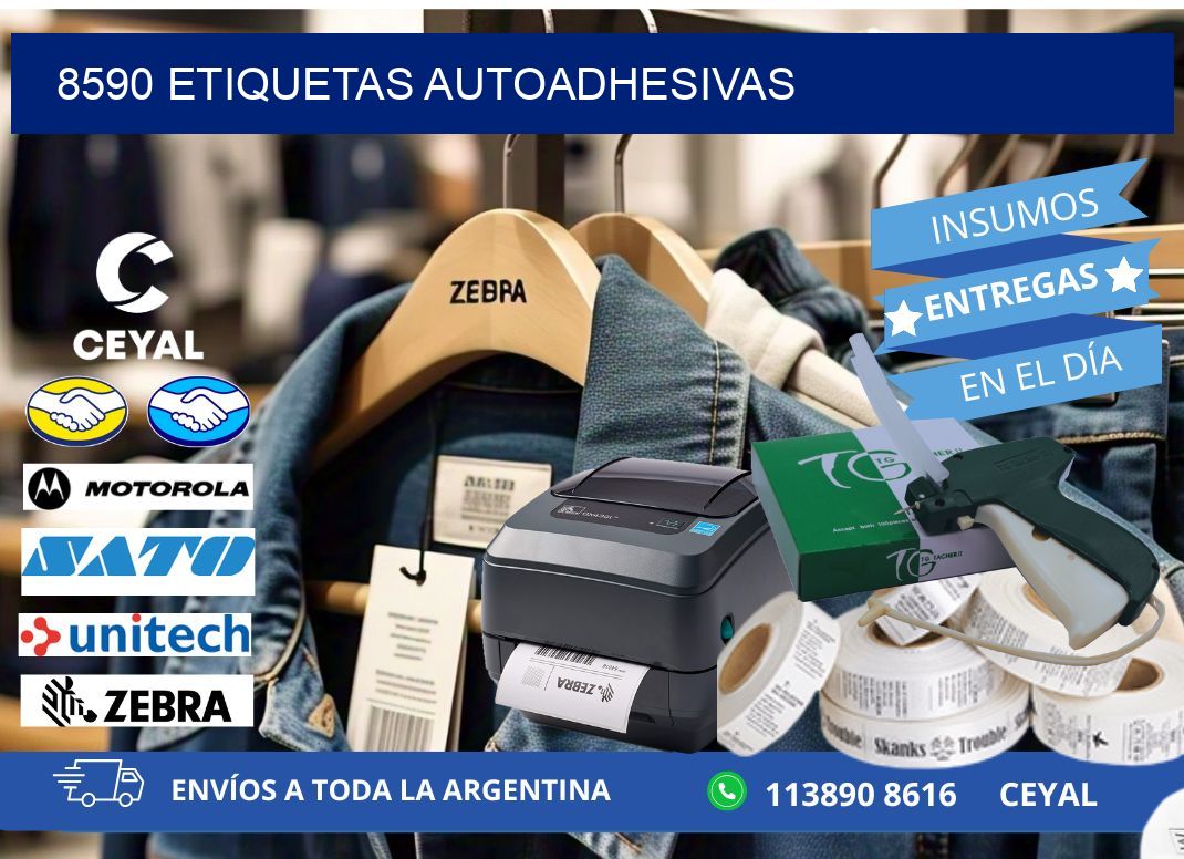 8590 etiquetas autoadhesivas