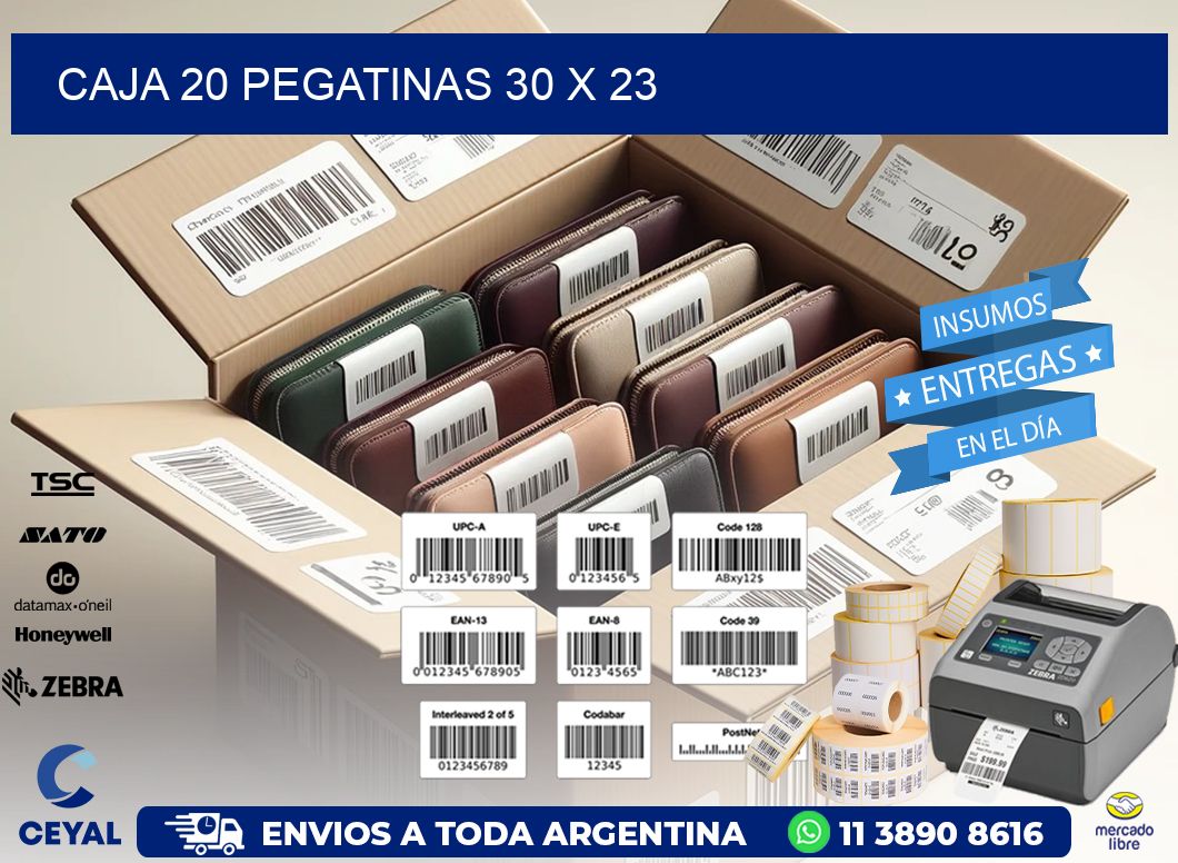 CAJA 20 PEGATINAS 30 x 23