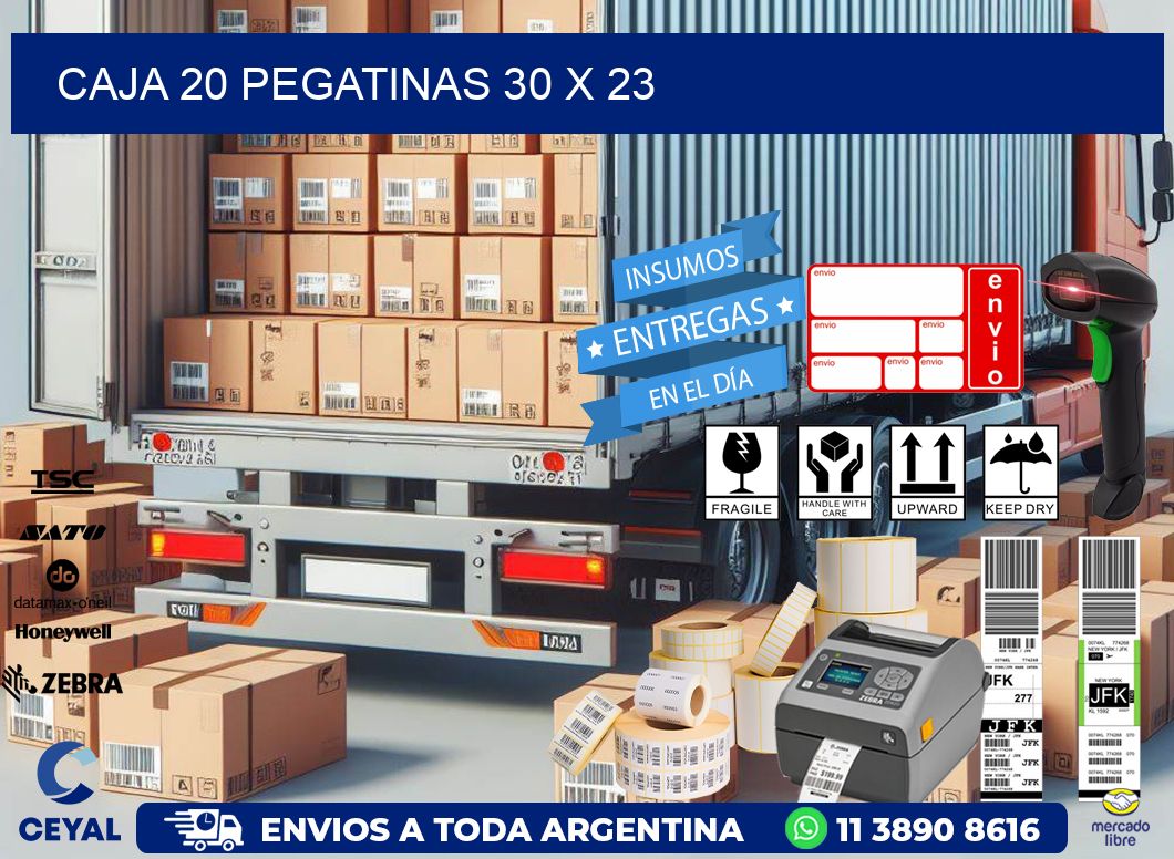 CAJA 20 PEGATINAS 30 x 23