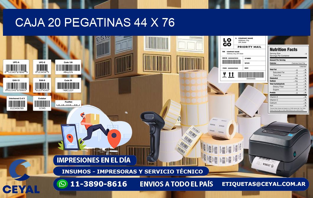 CAJA 20 PEGATINAS 44 x 76