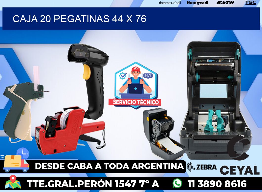 CAJA 20 PEGATINAS 44 x 76
