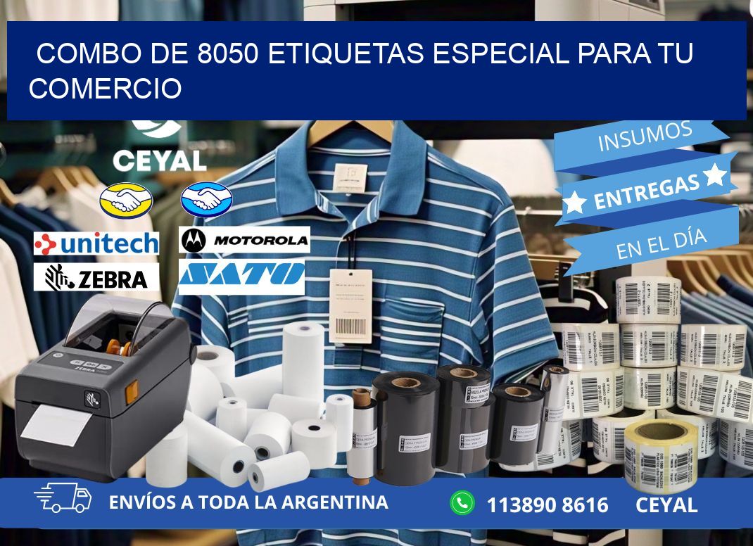 Combo de 8050 etiquetas especial para tu comercio