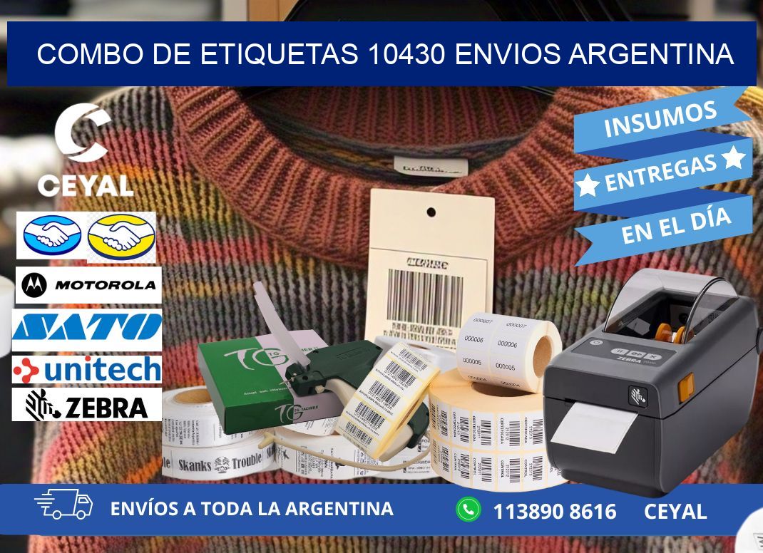 Combo de etiquetas 10430 ENVIOS ARGENTINA