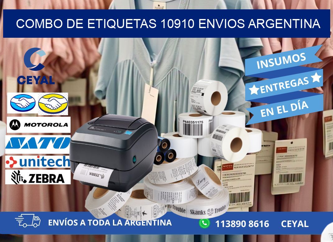 Combo de etiquetas 10910 ENVIOS ARGENTINA