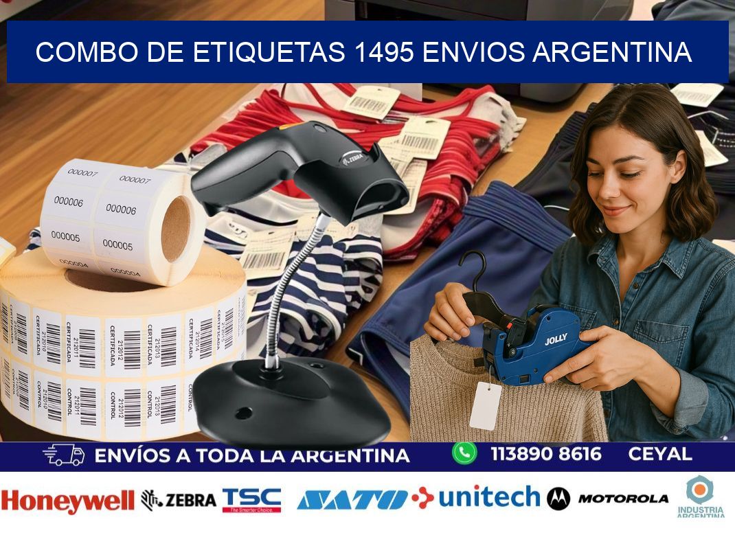 Combo de etiquetas 1495 ENVIOS ARGENTINA