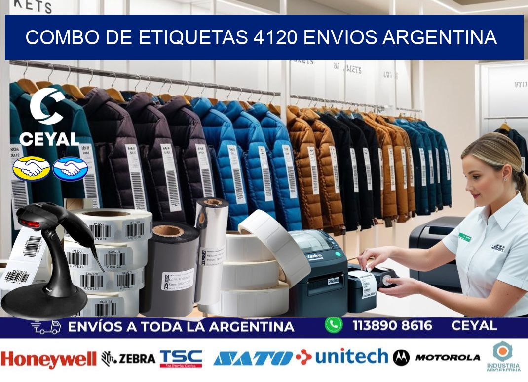 Combo de etiquetas 4120 ENVIOS ARGENTINA