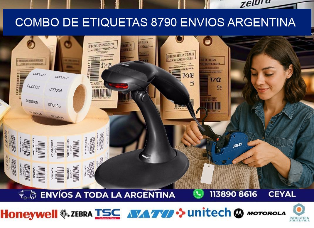 Combo de etiquetas 8790 ENVIOS ARGENTINA