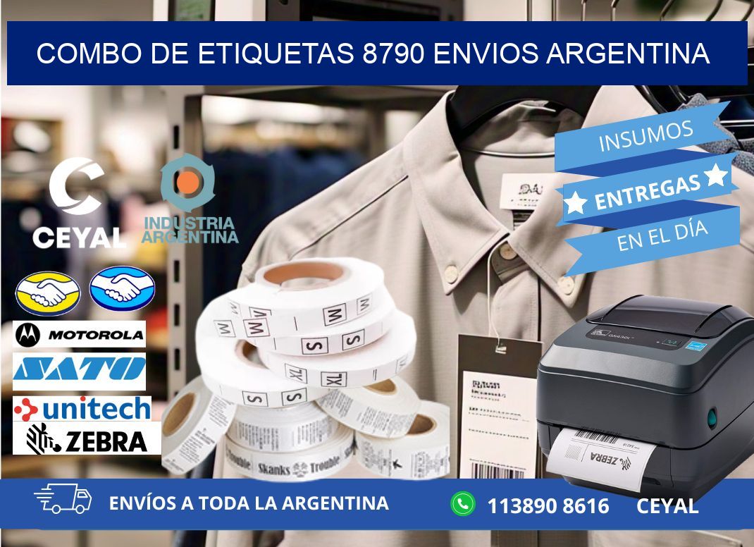 Combo de etiquetas 8790 ENVIOS ARGENTINA