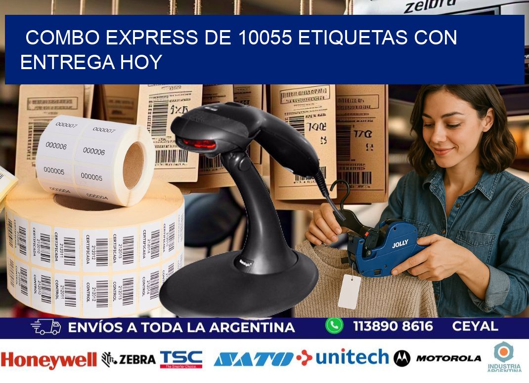 Combo express de 10055 etiquetas con entrega hoy