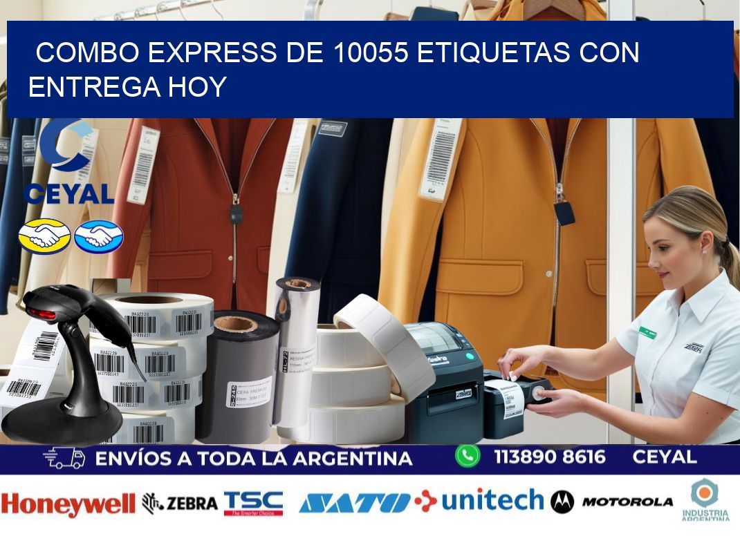 Combo express de 10055 etiquetas con entrega hoy