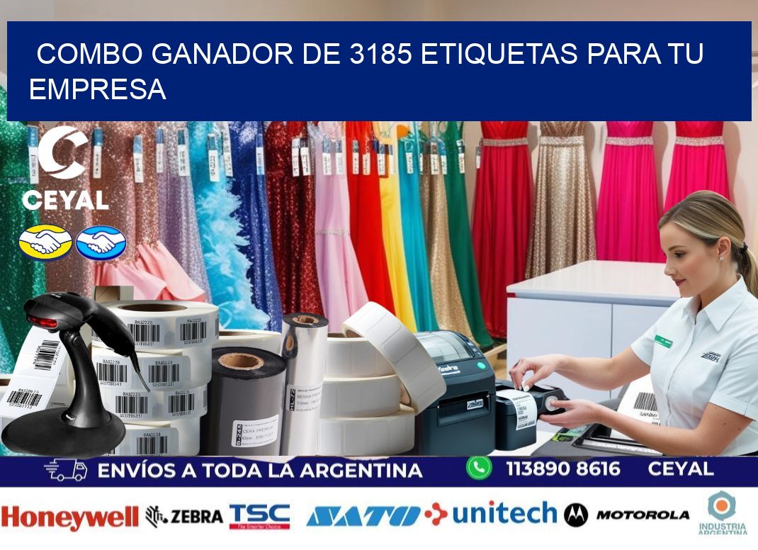 Combo ganador de 3185 etiquetas para tu empresa