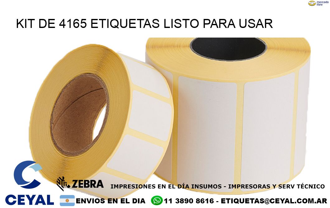 Kit de 4165 etiquetas listo para usar