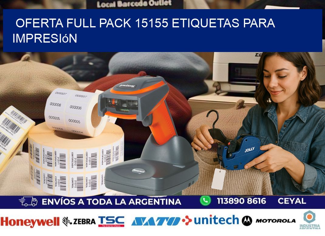 Oferta full pack 15155 etiquetas para impresión