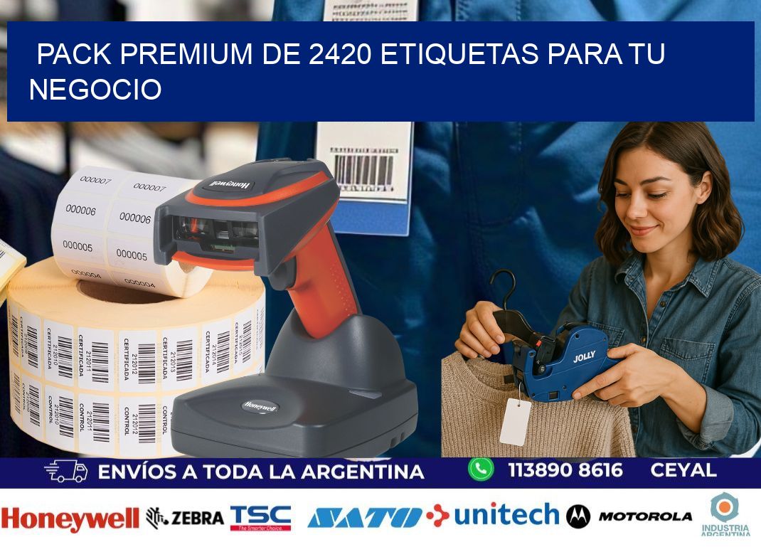 Pack premium de 2420 etiquetas para tu negocio