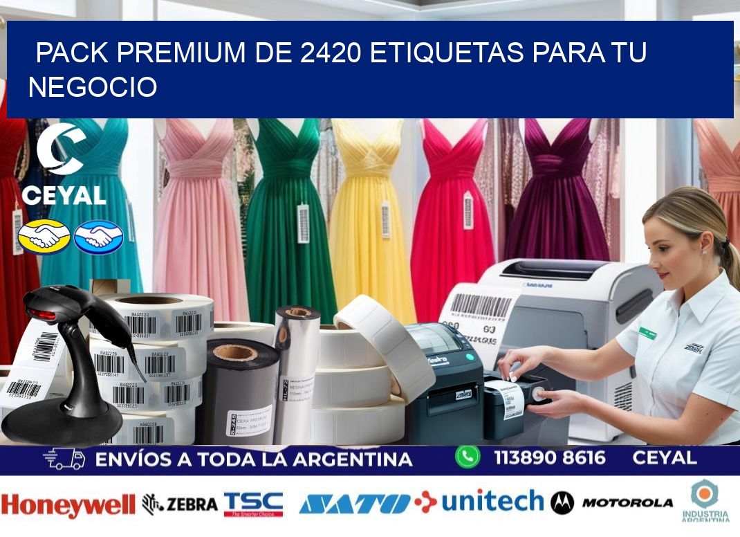 Pack premium de 2420 etiquetas para tu negocio